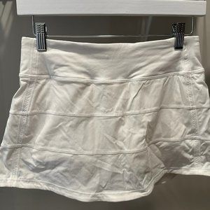 Lululemon White Pace Rival Skort Skirt Size 4
